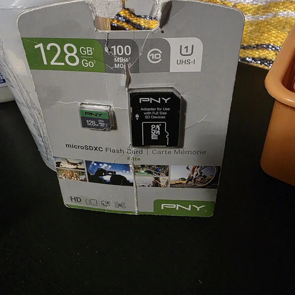 128GB microSDXC Memory Card - Black and Gray